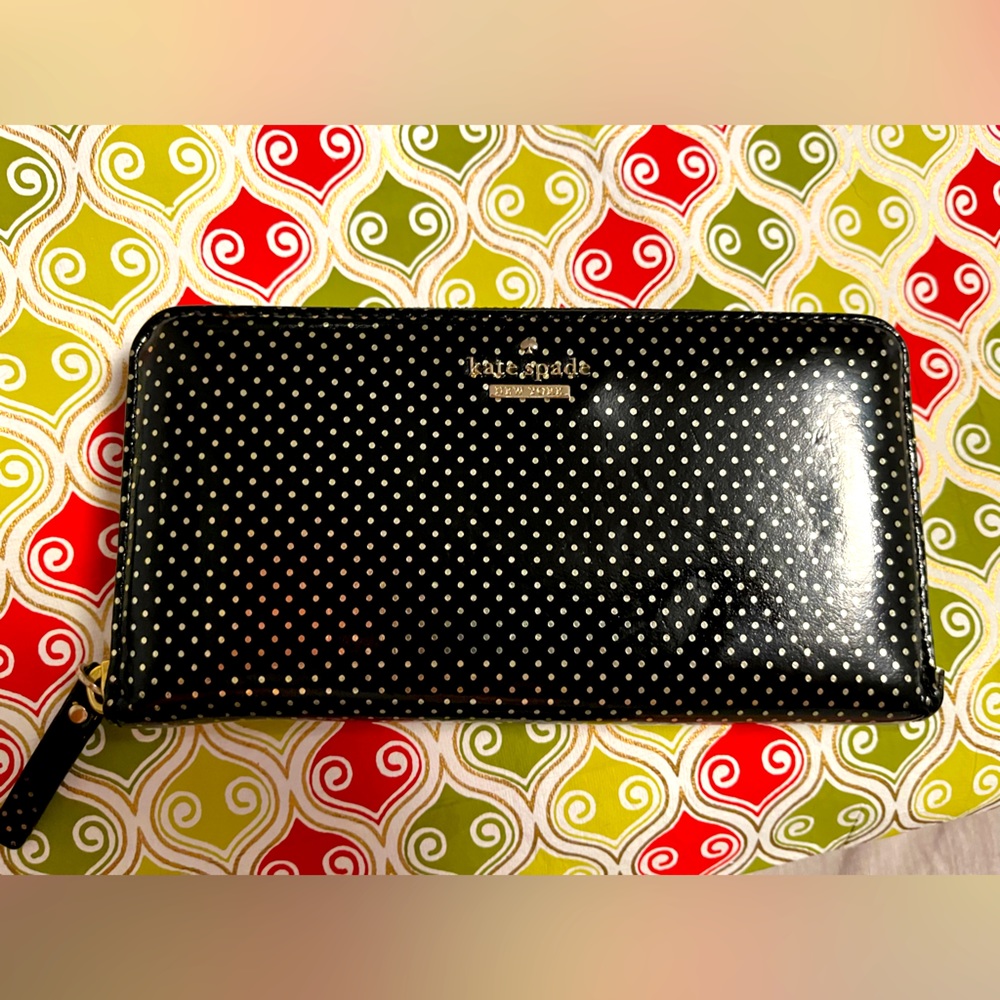 Kate Spade Spencer Metallic Dot Wallet